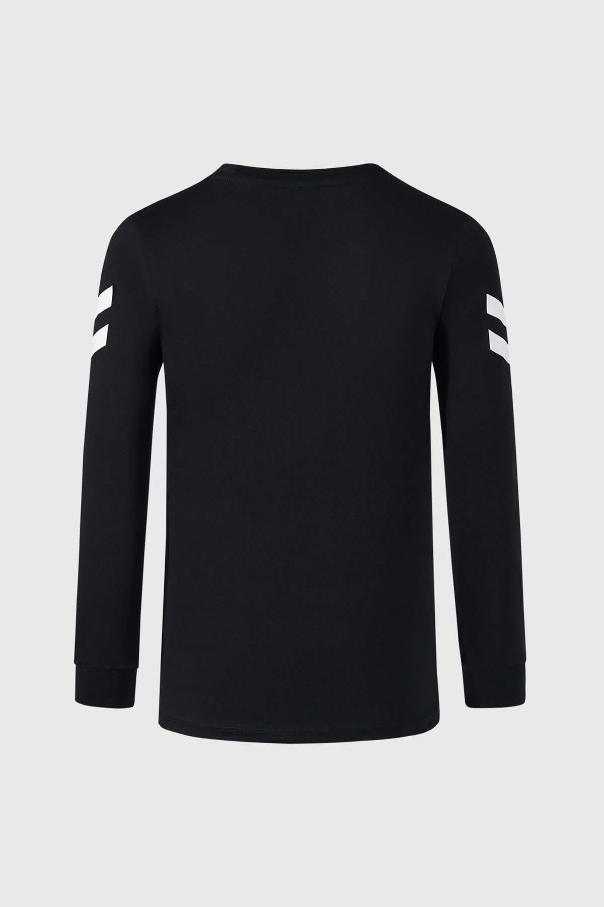 Polera Niño Con Print Negro