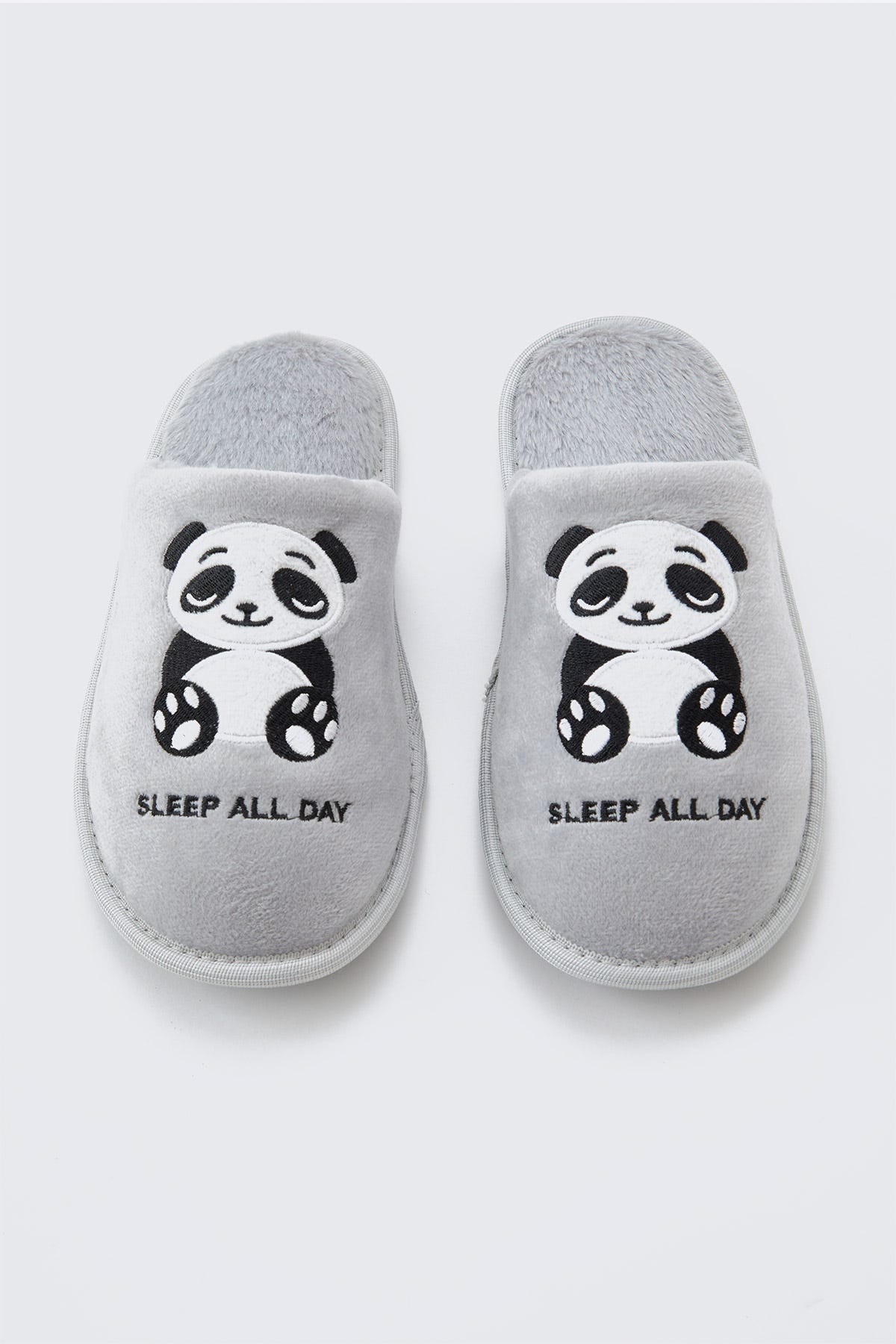 Pantufla Mujer Polar Gris