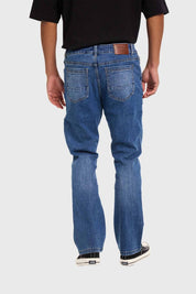 Jeans Hombre Flare Focalizado Azul