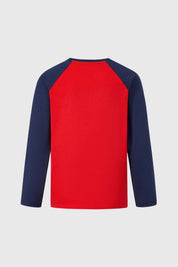 Polera Niño Parches Rojo