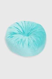 Cojín Unisex Velvet Redondo Turquesa