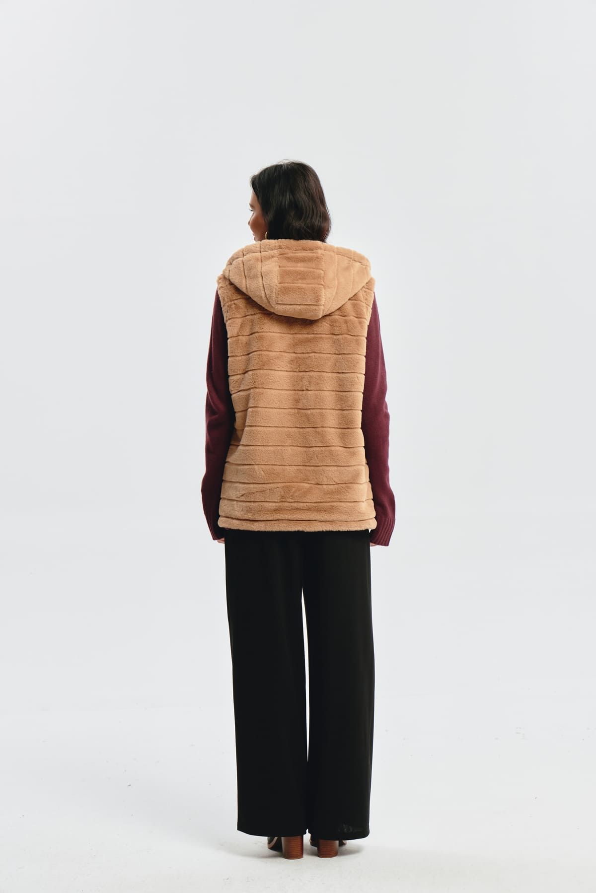 Chaqueta Mujer Slim Reversible Beige