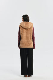 Chaqueta Mujer Slim Reversible Beige