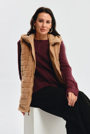 Chaqueta Mujer Slim Reversible Beige