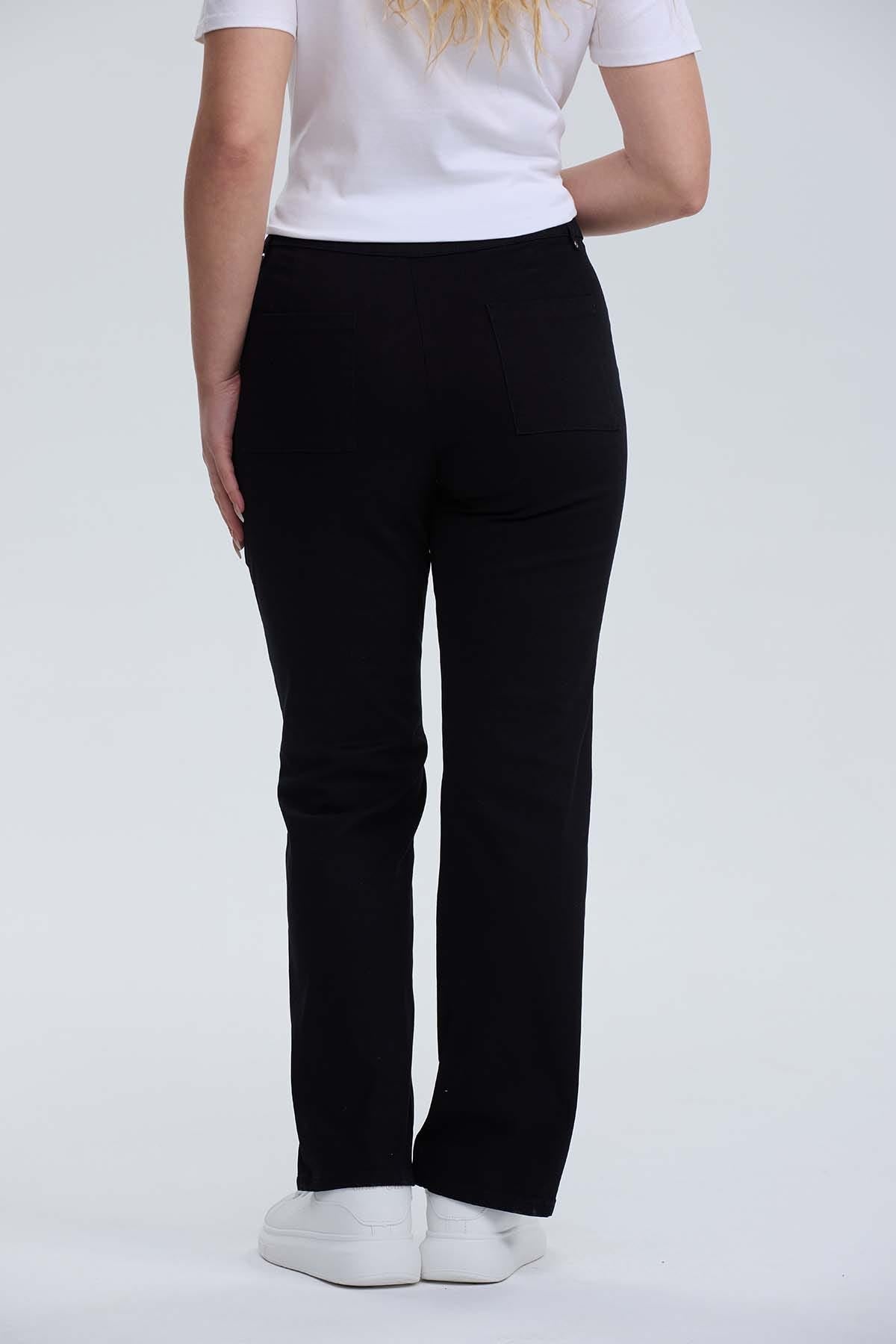 Pantalón Mujer Recto Sastrero Negro