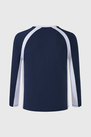 Polera Niño Racing A Contraste Azul