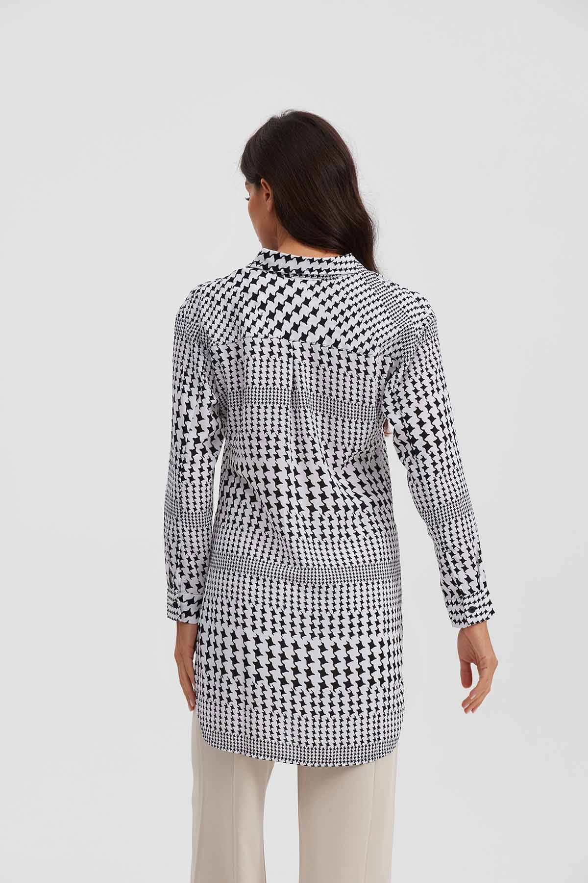 Blusa Mujer Tipo Camisa Blanco