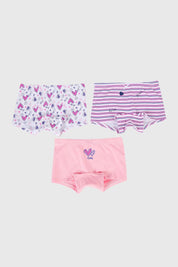 Calzón Niña Tripack Niña Print Rosado