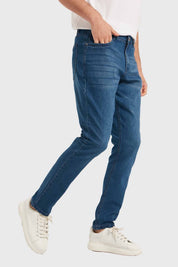 Jeans Hombre Slim Azul