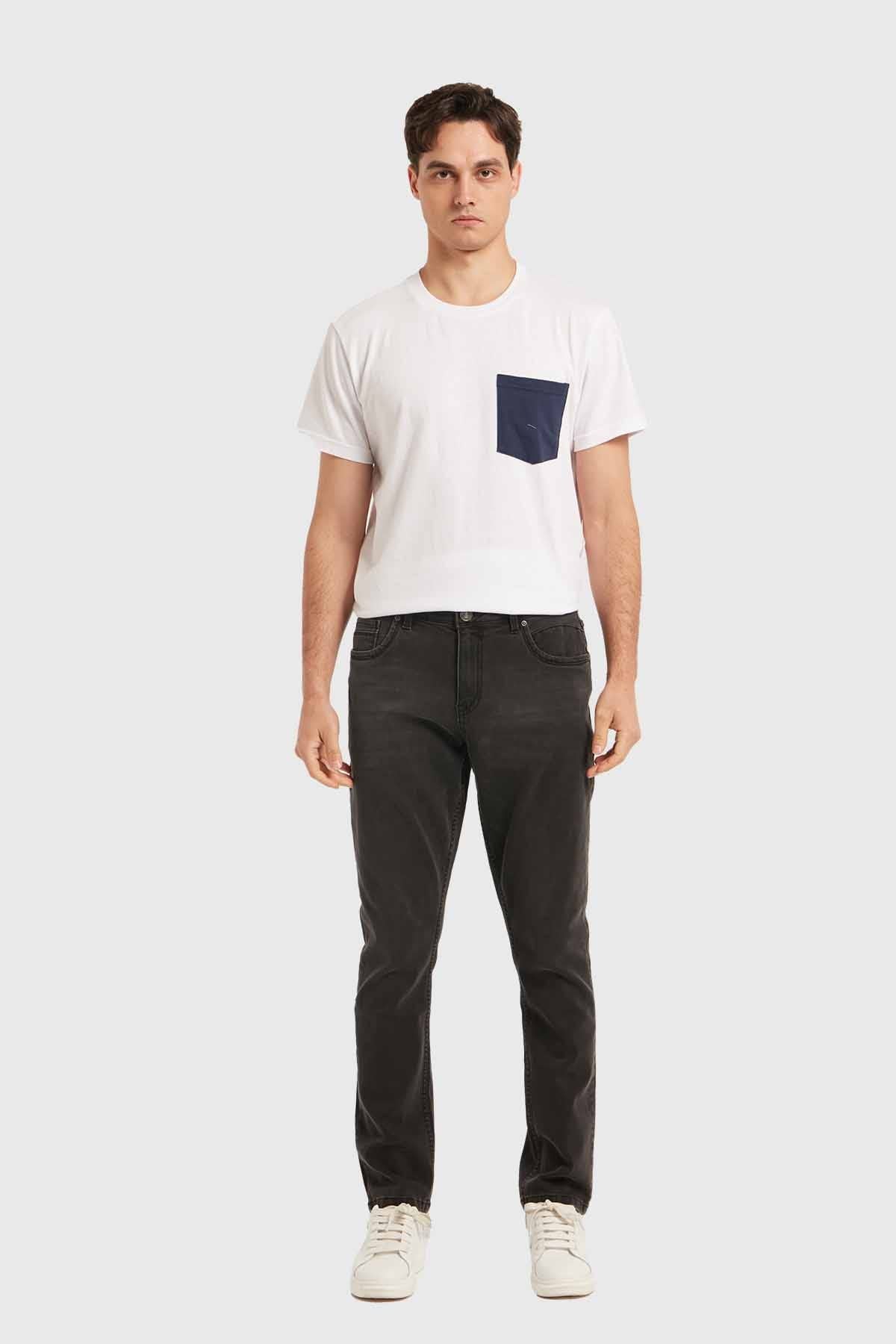Jeans Hombre Slim Negro