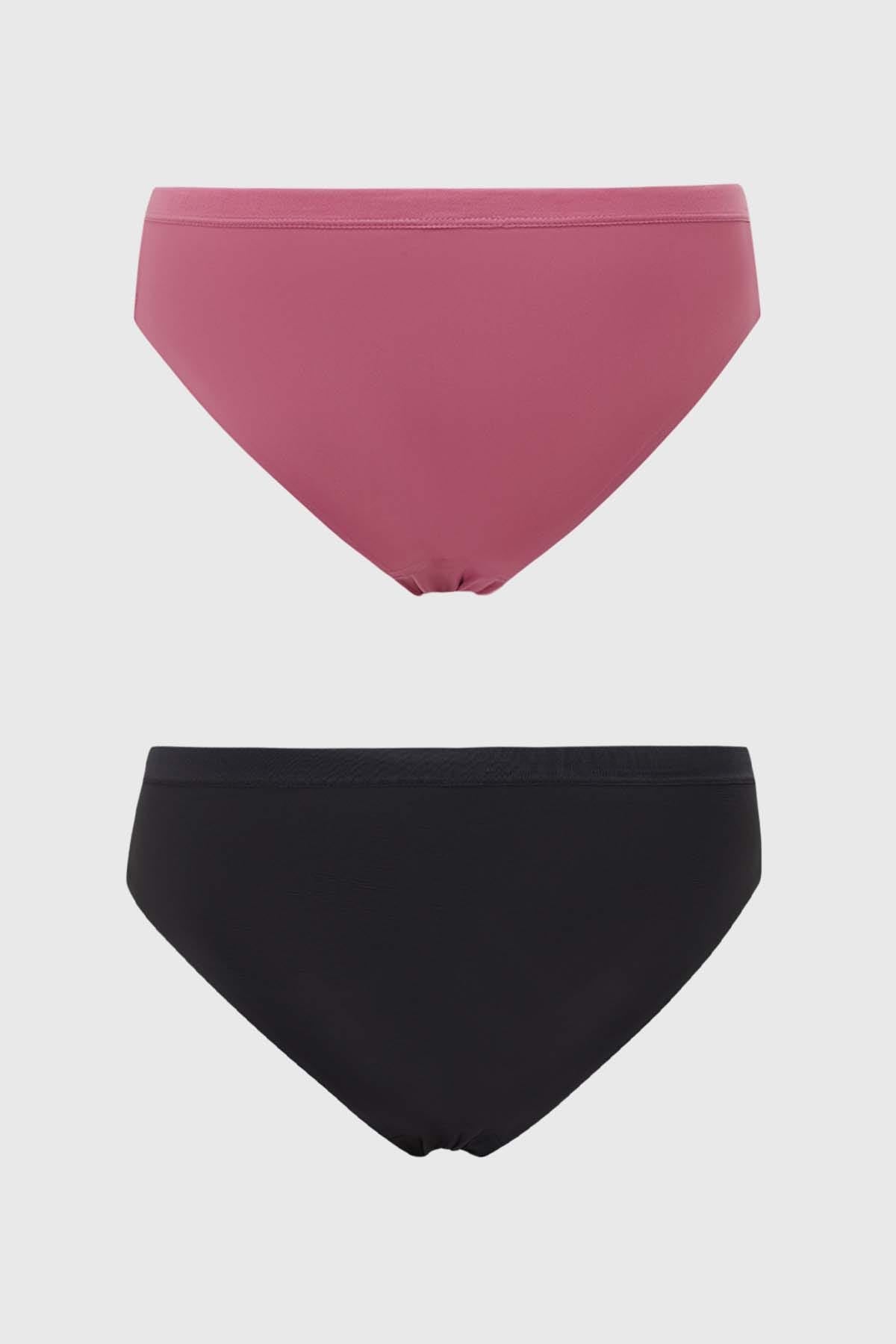 Calzón Mujer Bipack Pantaleta Detalle Encaje Malva