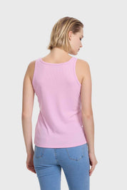 Polera Mujer Pabilo Rib Rosado