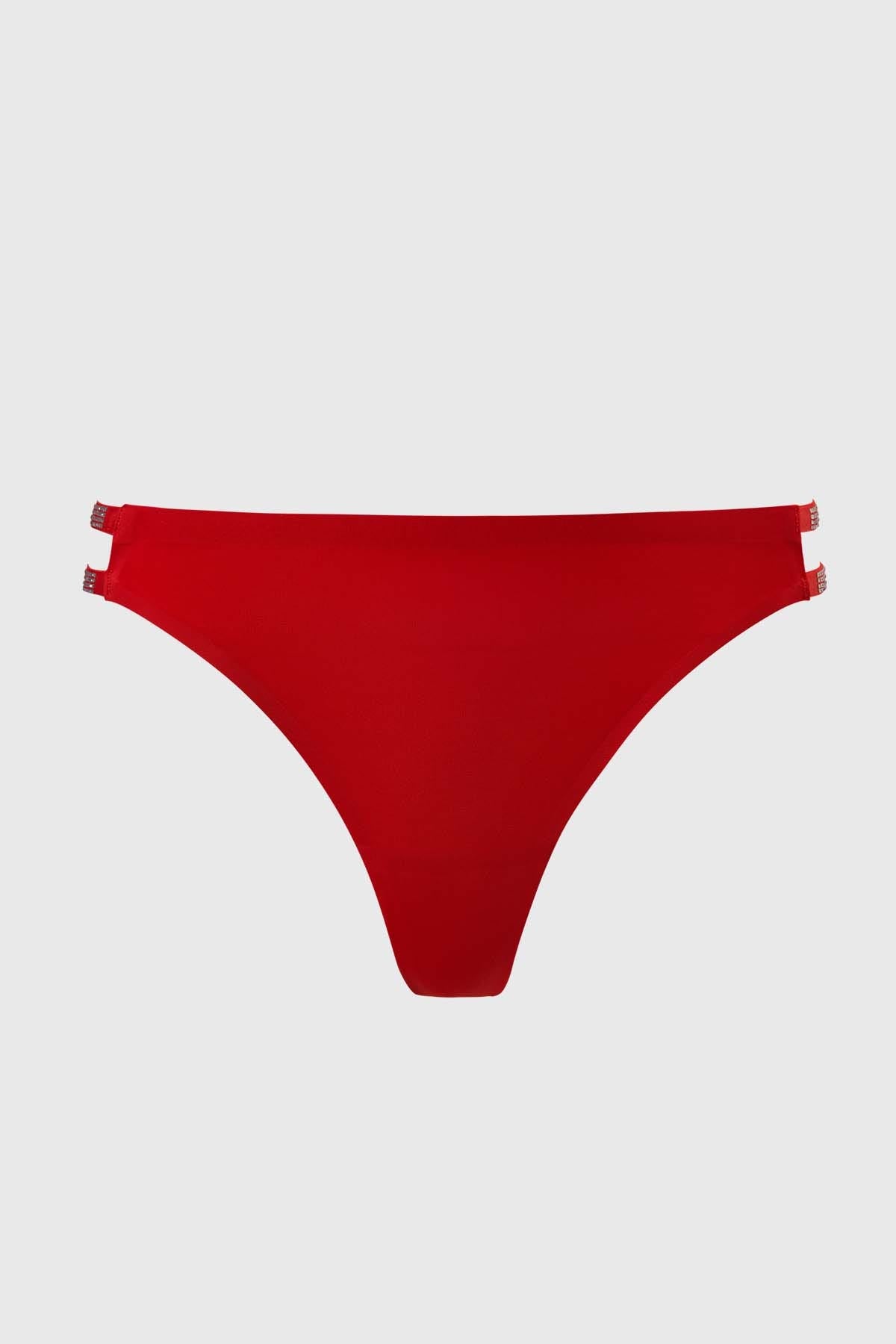 Calzón Mujer Colaless Encaje Rojos
