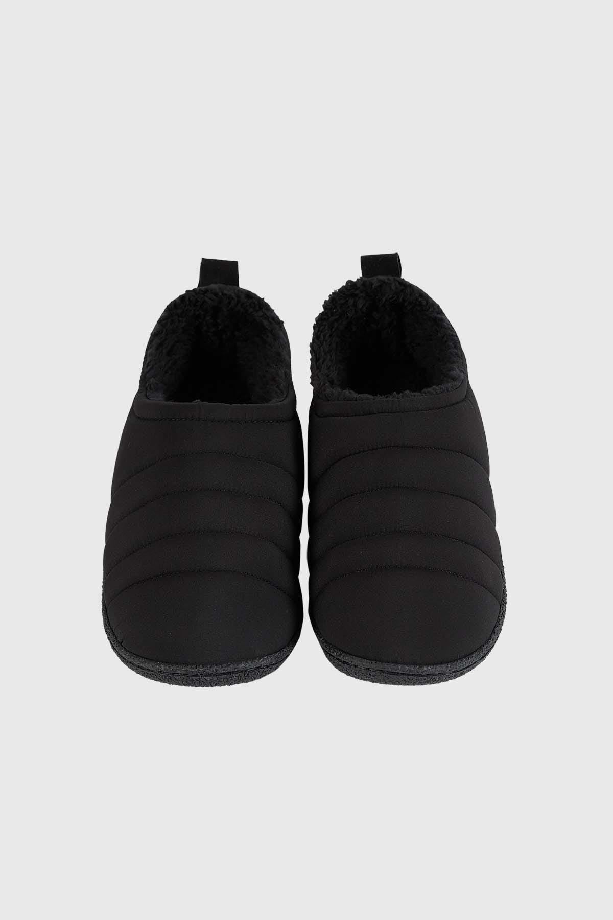 Pantufla Hombre Zapatilla Descanso Negro