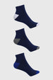 Calceta Hombre Tripack Deportiva Azul