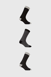 Calcetín Hombre Tripack Negro