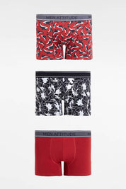 Boxer Hombre Tripack Café