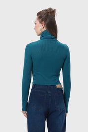 Polera Mujer Rib Verde