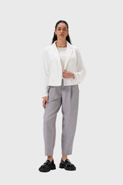 Blazer Mujer Cruzado 4 Botones Crudo