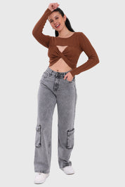 Sweater Mujer Café