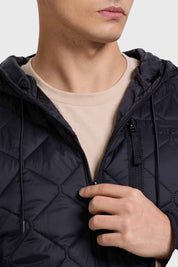 PARKA HOMBRE FULL ZIPPER CON BOLSILLO NEGRO I