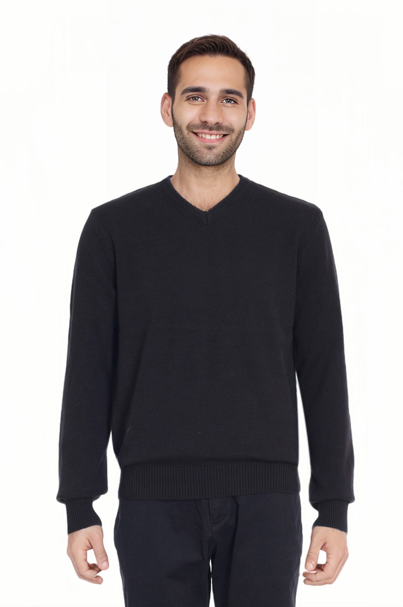 Sweater Hombre Básico Negro