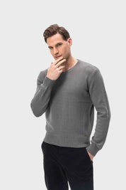 Sweater Hombre Cuello V Básico Marengo