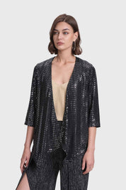 Blusa Mujer Bolero Fiesta Negro