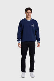 POLERÓN HOMBRE PRINT COLLEGE AZUL