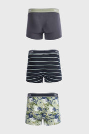 Boxer Hombre Tripack Básico Verde