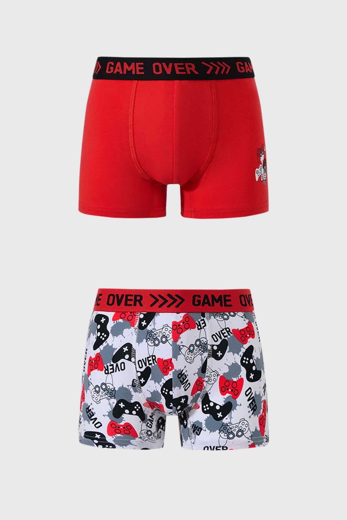 Boxer Niño Bipack Rojo
