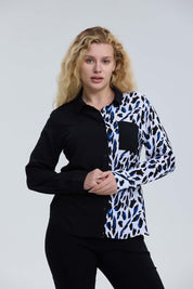 BLUSA MUJER ABOTÓNADA NEGRO