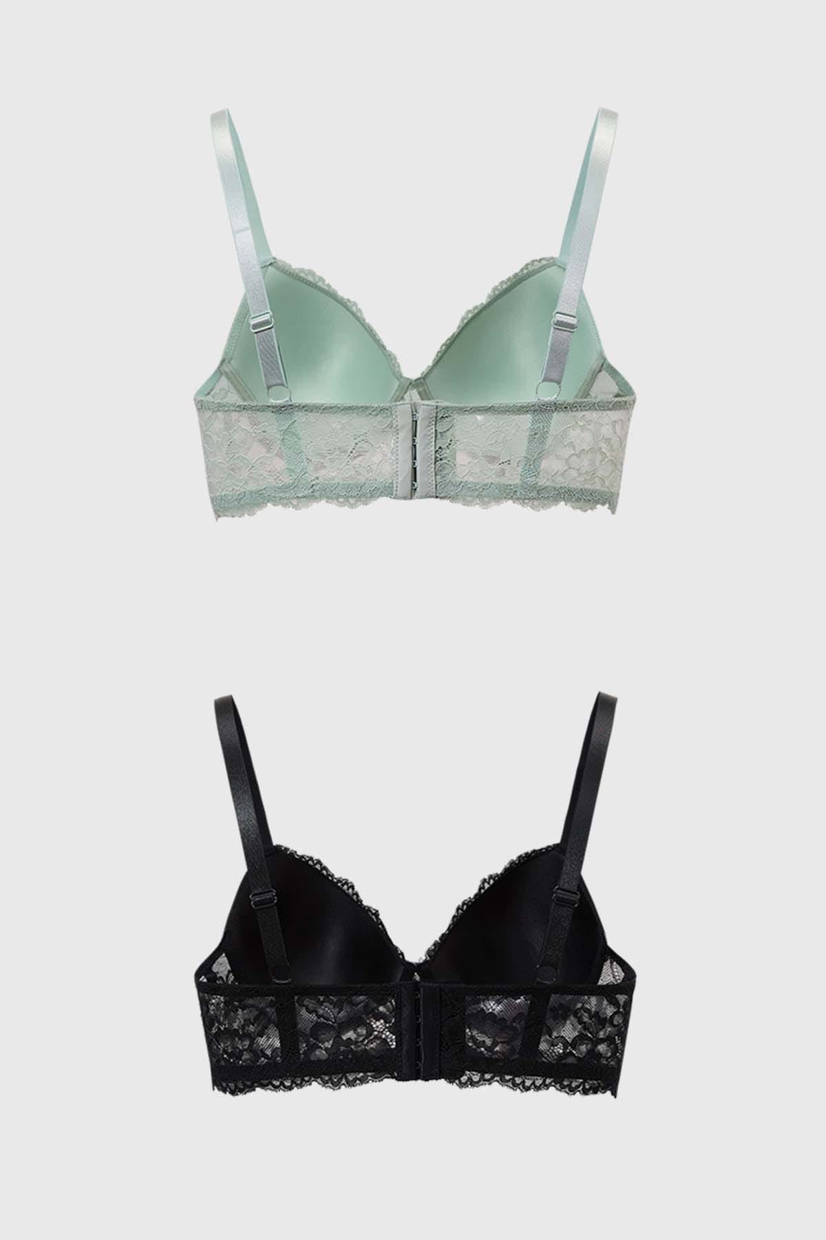 Sostén Mujer Bipack Encaje Menta