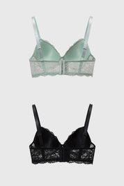 Sostén Mujer Bipack Encaje Menta