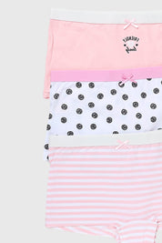 Calzón Niña Tripack Pantaleta Rosa