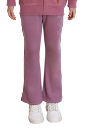 Pantalón Buzo Niña Flare Polar Interior Malva