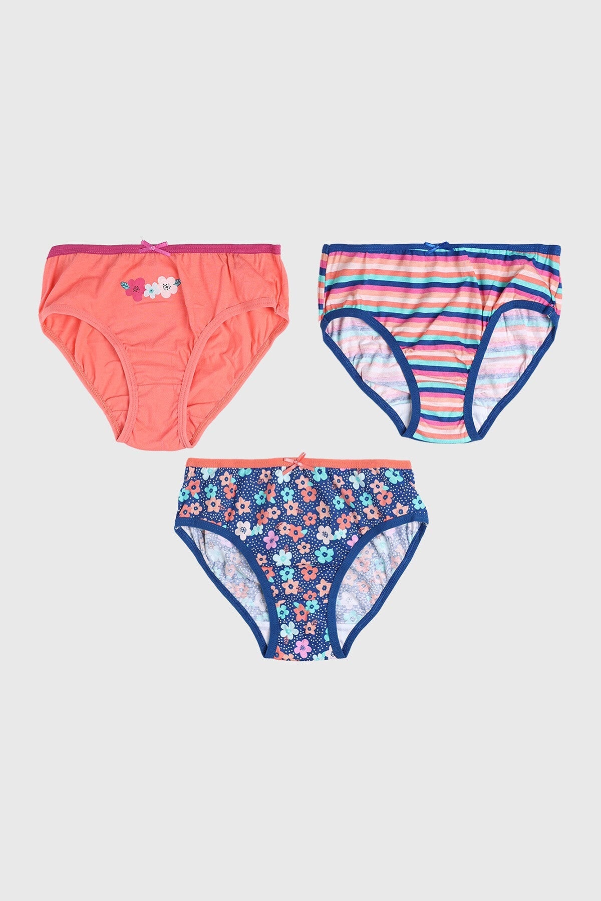 Calzón Niña Tripack Coral