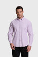 Camisa Hombre Rayas Lila
