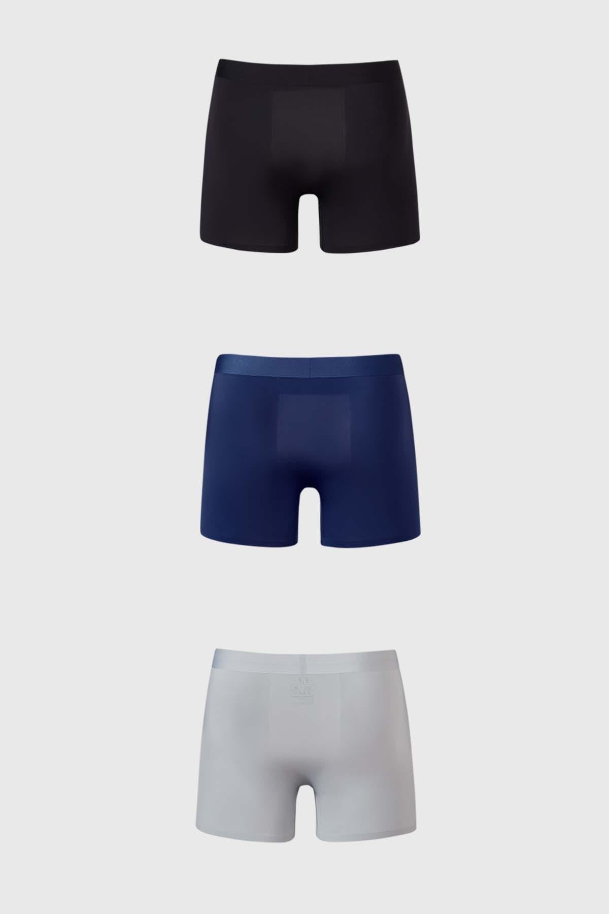 Boxer Hombre Tripack Negro