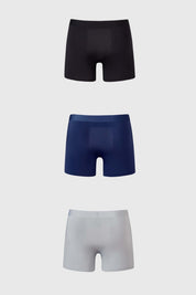 Boxer Hombre Tripack Negro