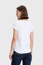 Polera Mujer Print Crudo
