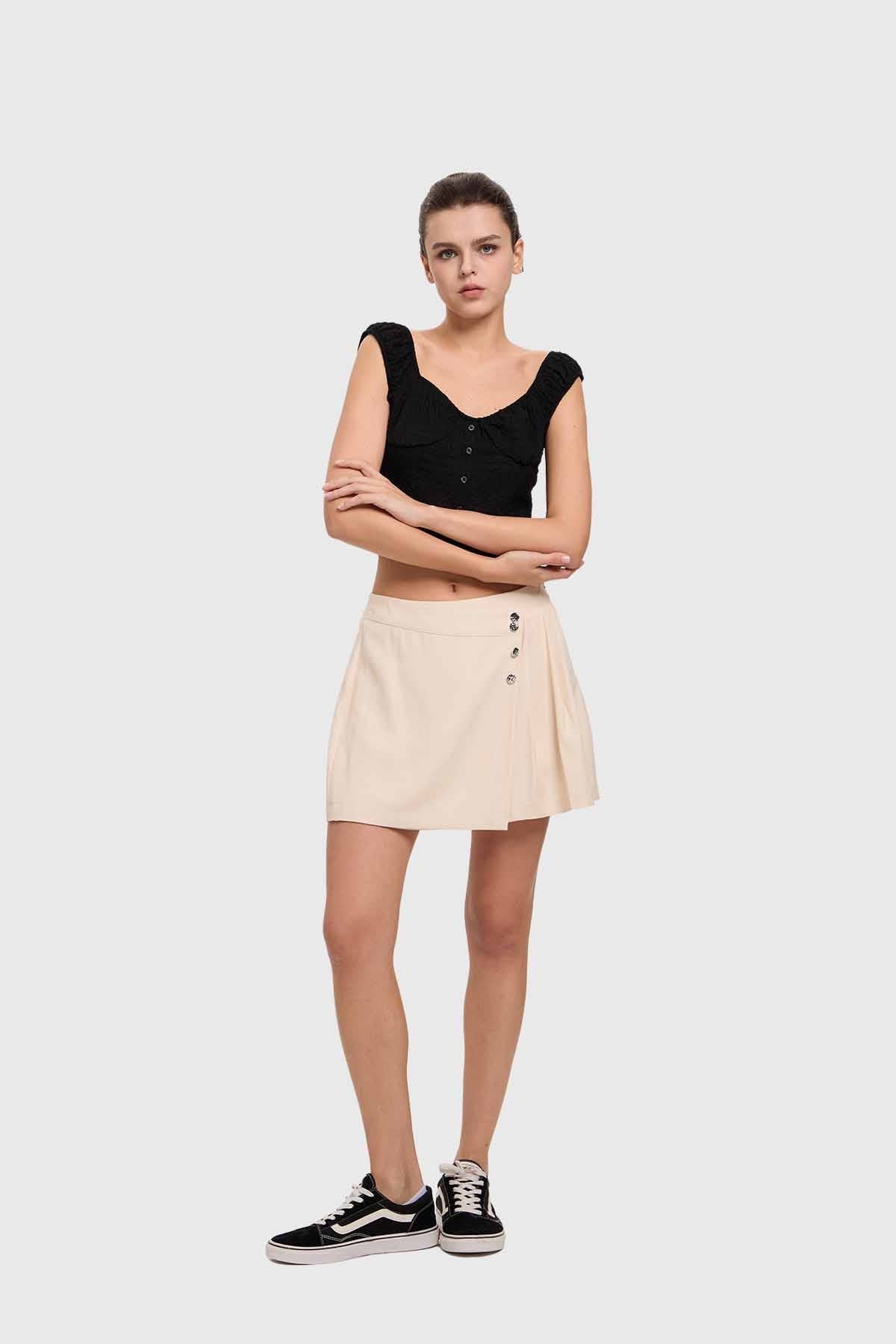 Blusa Mujer Textura Negro