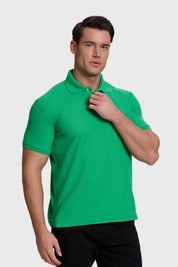 Polera Hombre Piqué Básica Verde
