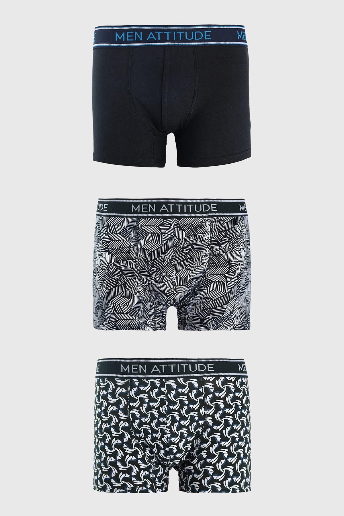 BOXER HOMBRE TRIPACK RAPPORT GRIS I