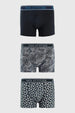 Boxer Hombre Tripack Gris