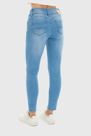 JEANS MUJER SKINNY KIM LAVADO AZUL CLARO