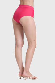 Traje De Baño Mujer Calzon Tiro Alto Fucsia