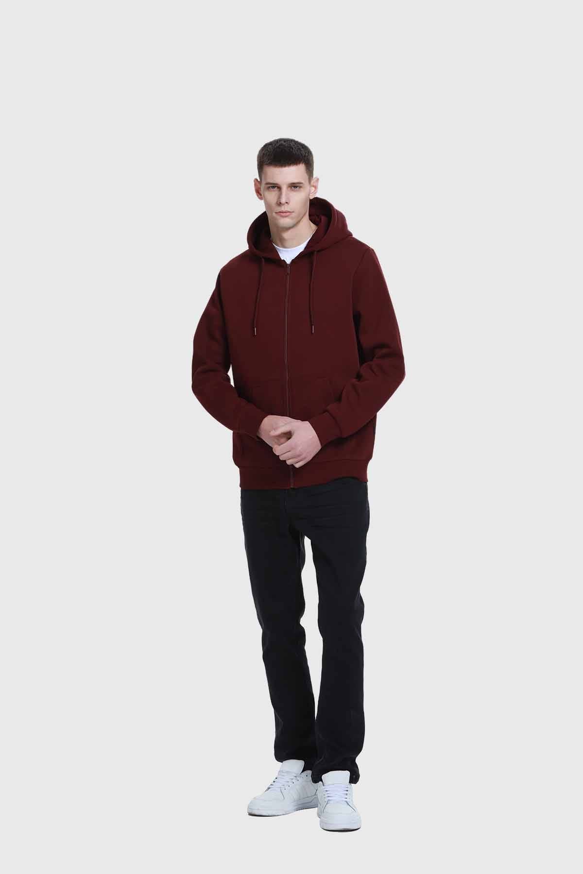 Polerón Hombre Basic Burdeo