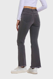 Jeans Mujer Monse Flare Gris