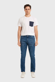 Jeans Hombre Slim Azul